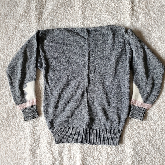 Franco Valeri 80s crewneck oversize sweater furry - Picture 2 of 4